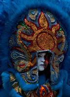 Mardi Gras Indian, Red, White and Blue Tribe