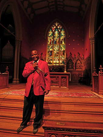 James Andrews at Jazz Vespers, Trinity Episcopal Church