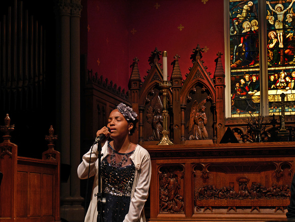 Singer, Young Voices of New Orleans at Jazz Vespers